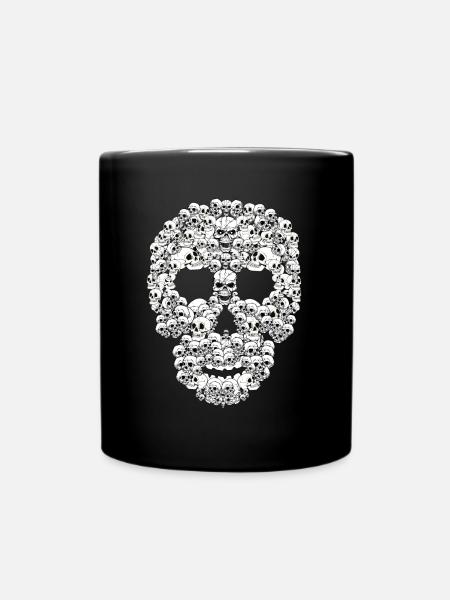 Skull from skulls - Full Colour Mug - black