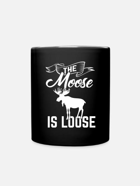 Elch ist lose Elch-Geist-Tiergeschenk-Idee - Tasse einfarbig - Schwarz