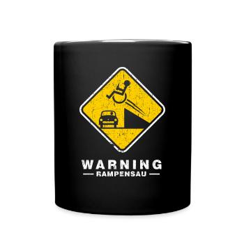 Désactivé AVERTISSEMENT RAMPENSAU - Mug uni - noir - Devant
