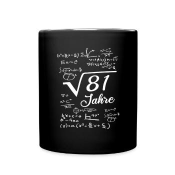 9. Geburtstag 9 Jahre 9th Birthday nine years - Tasse einfarbig - Schwarz - Vorne
