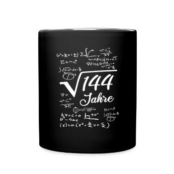 12. Geburtstag 12 Jahre 12th Birthday twelve years - Tasse einfarbig - Schwarz - Vorne