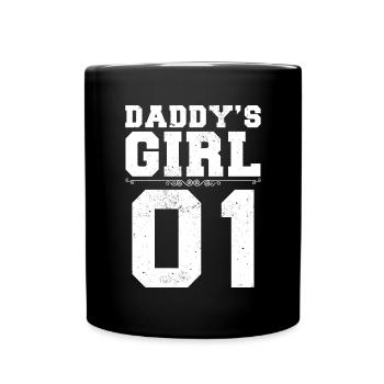 Daddy’s Girl 01 Famille Matching Femmes Fille - Mug uni - noir - Devant