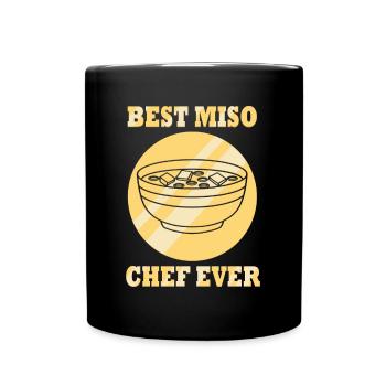 Miso Chef Japanese Food Lover Miso Soup - Full Colour Mug - black - Front