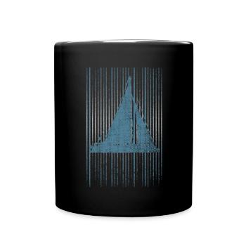 Propre voilier voilier - Mug uni - noir - Devant