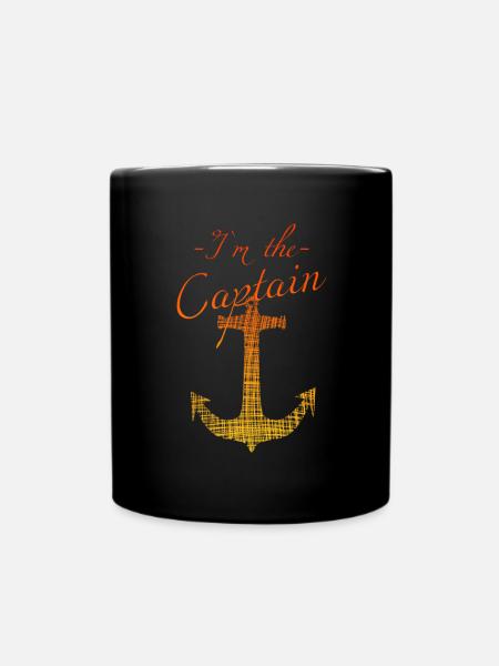 Kapitän Captain sail - Tasse einfarbig - Schwarz