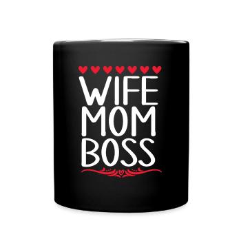 Mom Mother's Day Gift Idea Pregnant - Full Colour Mug - black - Front