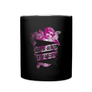 Ange antifasciste - Mug uni - noir - Devant