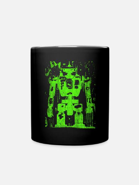 Combat robot robot Killerrobot used-look - Full Colour Mug - black