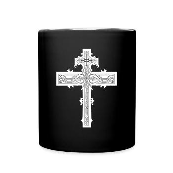 Croix DIEU - Mug uni - noir - Devant
