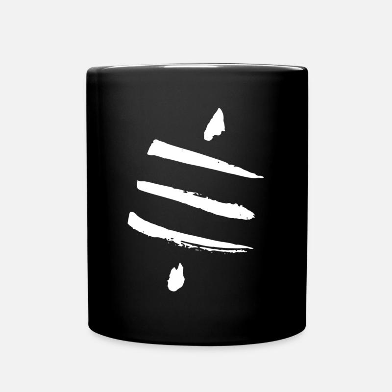 Retro Bitcoin Crypto Satoshis Symbol 21 - Tasse einfarbig - Schwarz