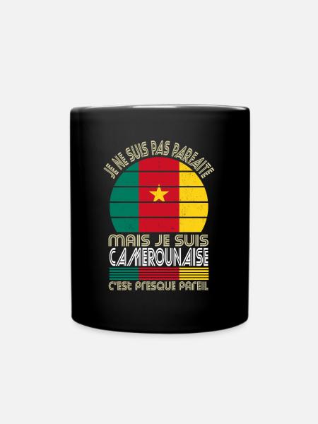 Je ne suis pas parfaite mais je suis Camerounaise - Mug uni - noir