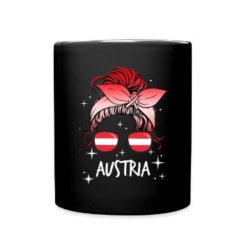 Autriche - Mug uni - noir - Devant