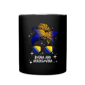Bosnia and Herzegovina - Full Colour Mug - black - Front