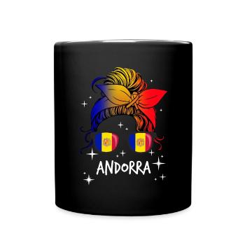 Andorra - Tasse einfarbig - Schwarz - Vorne