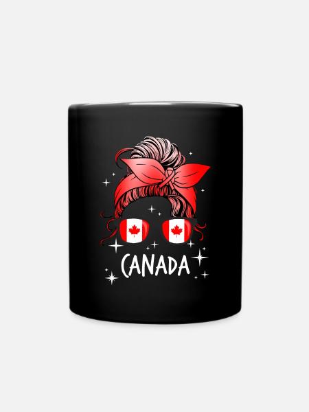 Kanada - Tasse einfarbig - Schwarz