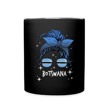 Botswana - Tasse einfarbig - Schwarz - Vorne
