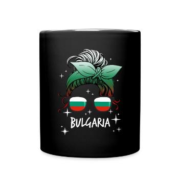 Bulgarien - Tasse einfarbig - Schwarz - Vorne