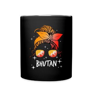 Bhutan - Full Colour Mug - black - Front