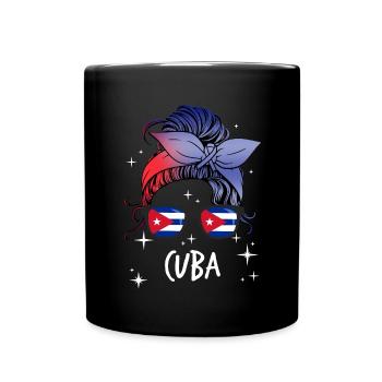 Kuba - Tasse einfarbig - Schwarz - Vorne