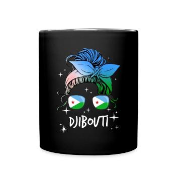 Dschibuti - Tasse einfarbig - Schwarz - Vorne