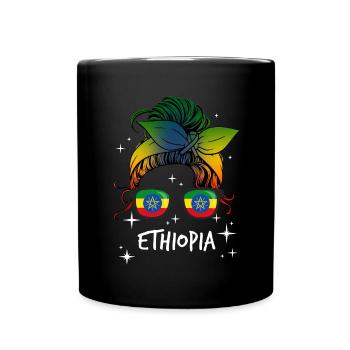 Ethiopia - Full Colour Mug - black - Front
