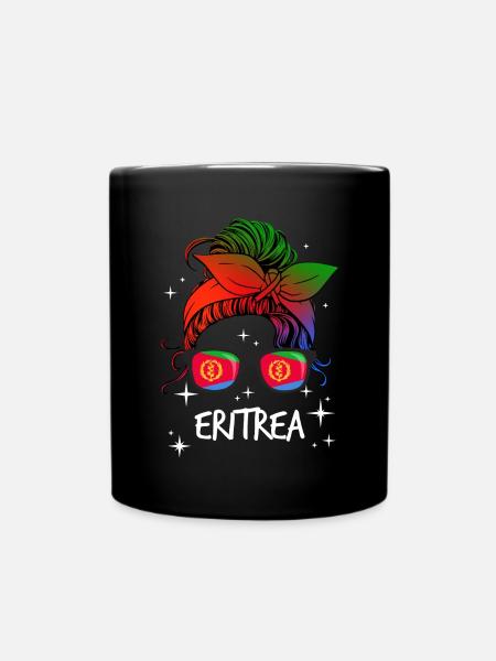 Eritrea - Tasse einfarbig - Schwarz