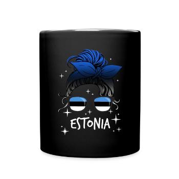 Estonie - Mug uni - noir - Devant