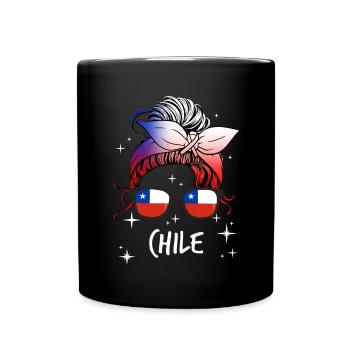 Chile - Tasse einfarbig - Schwarz - Vorne