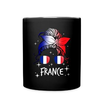 France - Full Colour Mug - black - Front