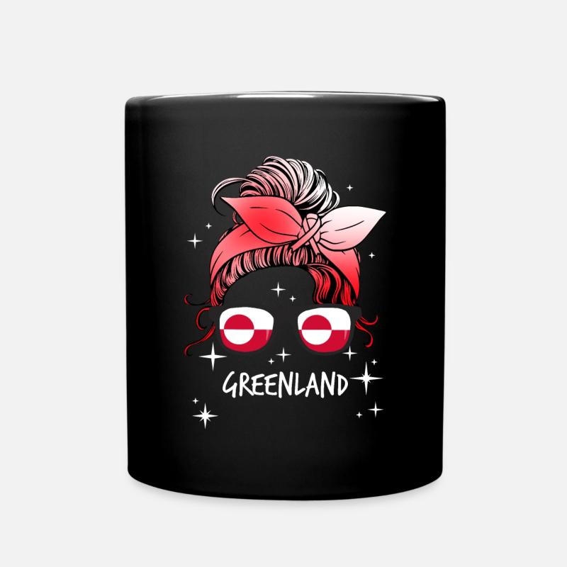 Grönland - Tasse einfarbig - Schwarz