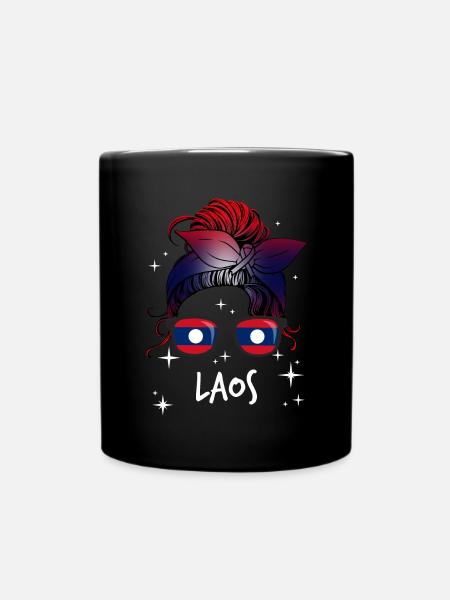 Laos - Mug uni - noir