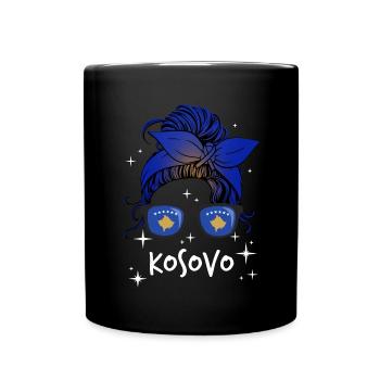 Kosovo (en anglais) - Mug uni - noir - Devant