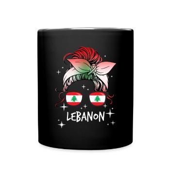 Lebanon - Full Colour Mug - black - Front