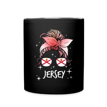 Jersey - Tasse einfarbig - Schwarz - Vorne