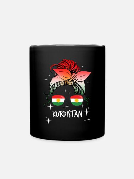 Kurdistan - Tasse einfarbig - Schwarz