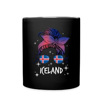 Iceland - Full Colour Mug - black - Front