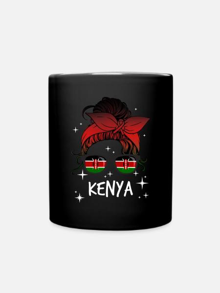 Kenia - Tasse einfarbig - Schwarz