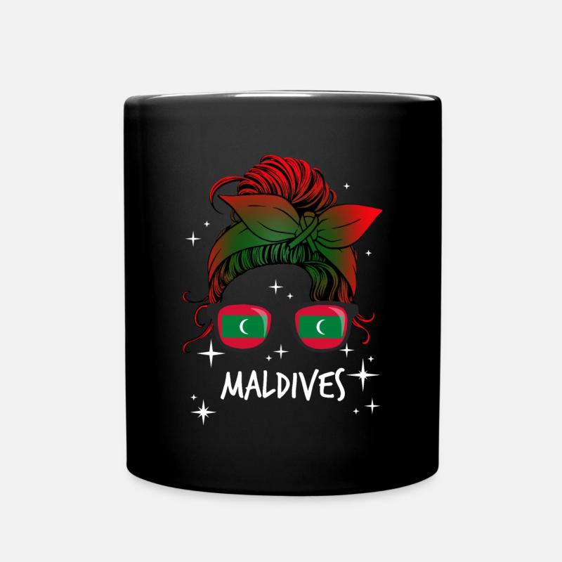 Malediven - Tasse einfarbig - Schwarz