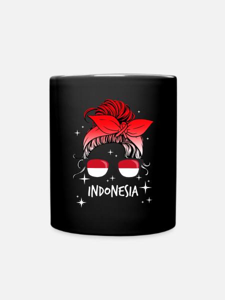 Indonesien - Tasse einfarbig - Schwarz