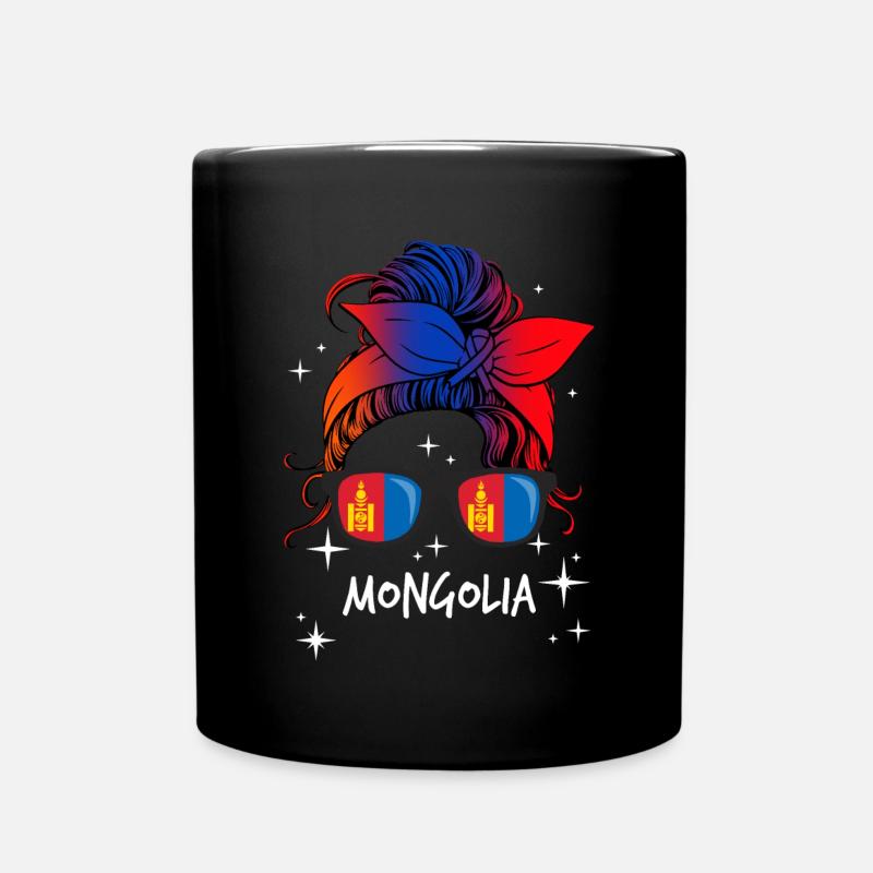 Mongolei - Tasse einfarbig - Schwarz