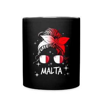 Malte - Mug uni - noir - Devant
