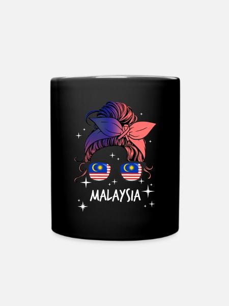 Malaysia - Tasse einfarbig - Schwarz