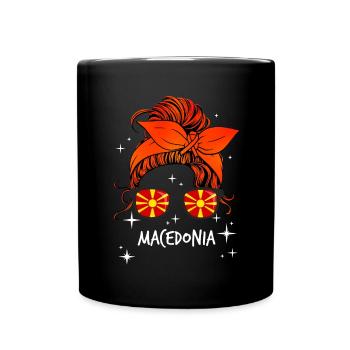 Macédoine - Mug uni - noir - Devant