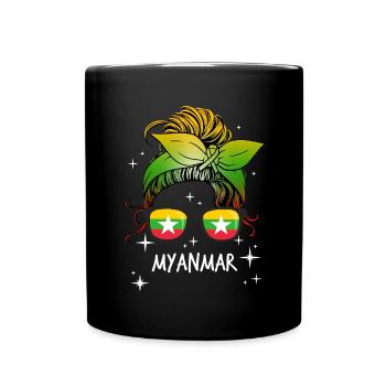 Myanmar - Full Colour Mug - black - Front