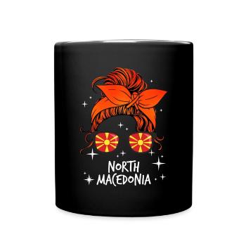 Macédoine du Nord - Mug uni - noir - Devant