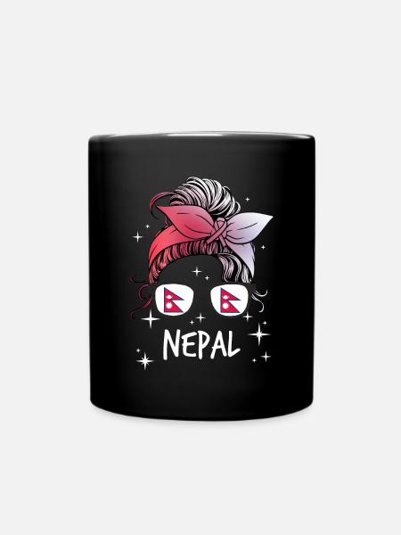 Nepal - Full Colour Mug - black
