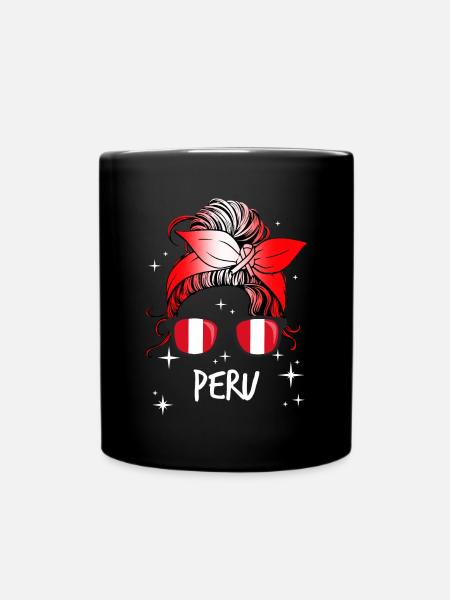 Peru - Tasse einfarbig - Schwarz