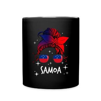 Samoa - Tasse einfarbig - Schwarz - Vorne