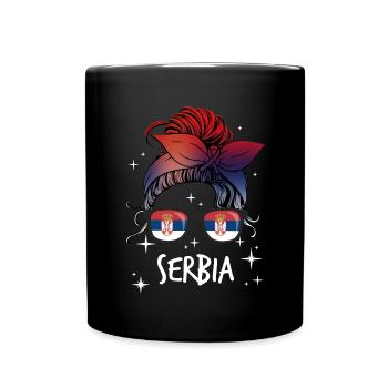 Serbia - Full Colour Mug - black - Front