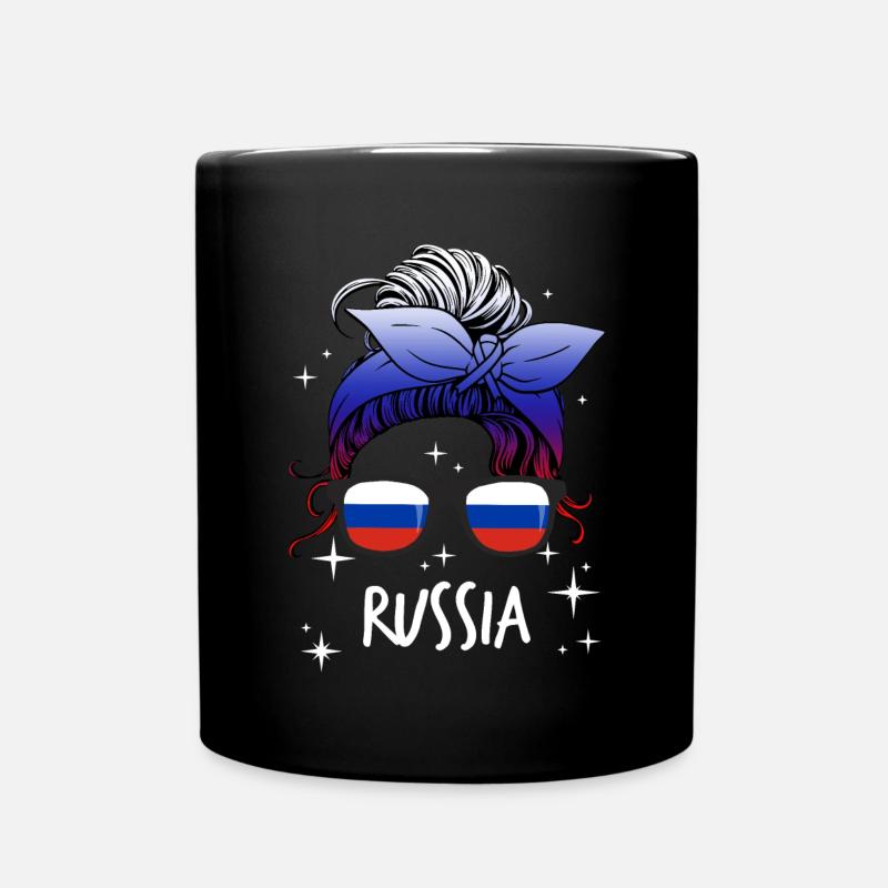 Russland - Tasse einfarbig - Schwarz